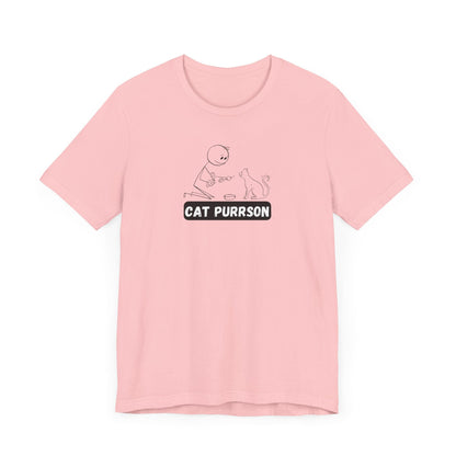 Cat Purrson Unisex Jersey Short Sleeve Tee