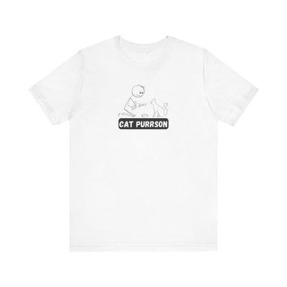 Cat Purrson Unisex Jersey Short Sleeve Tee
