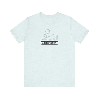 Cat Purrson Unisex Jersey Short Sleeve Tee