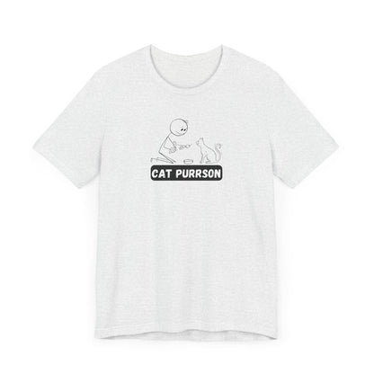 Cat Purrson Unisex Jersey Short Sleeve Tee