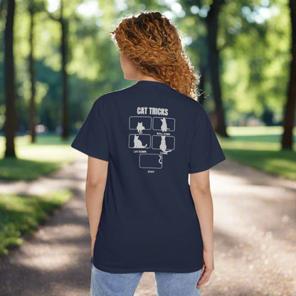 Cat Tricks Unisex Heavy Cotton Pocket Tee
