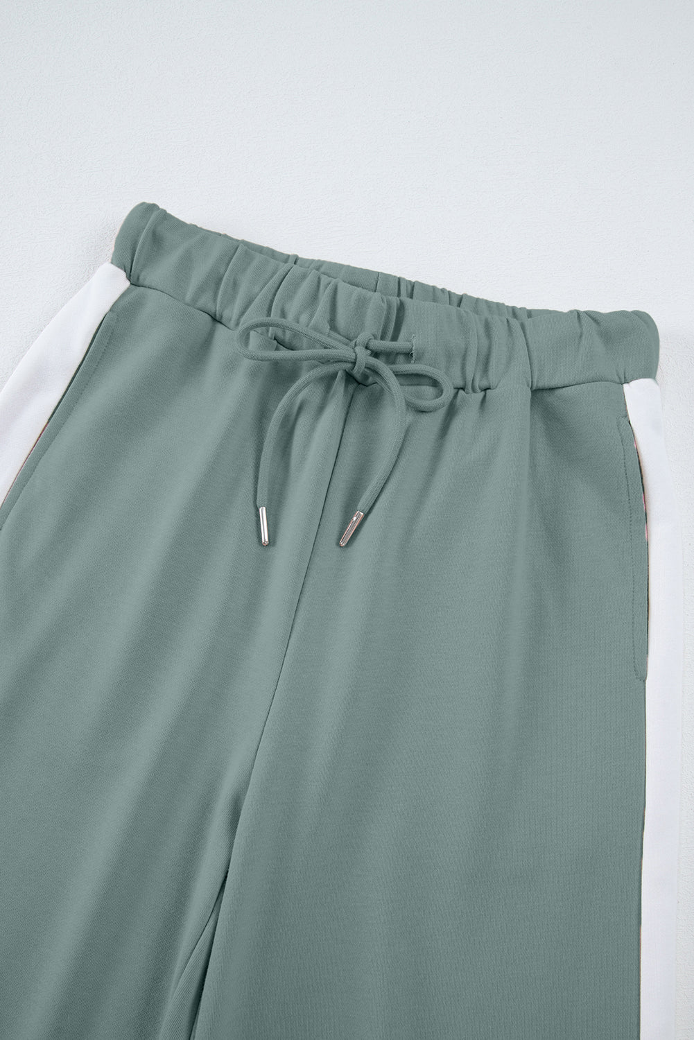 Varsity Stripe Patchwork Pullover and Pant Set