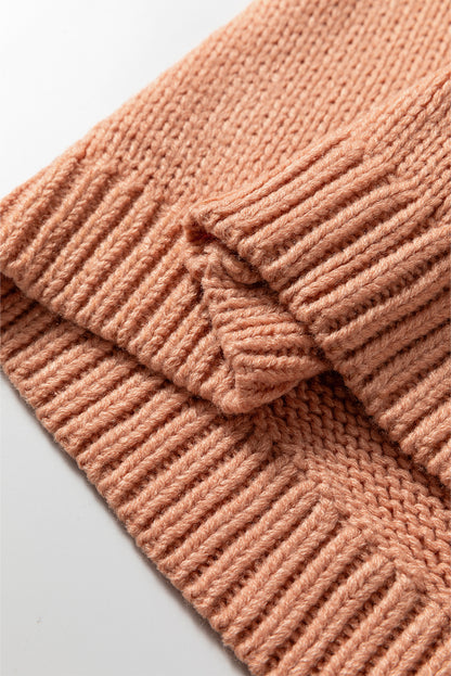 Straw Yellow Pumpkin Tree Print Open Front Drop Shoulder Midi Cardigan