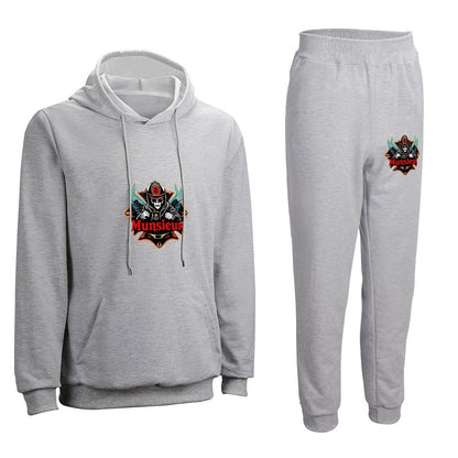 Munsieur Graphic Design Hoodie Set for Men