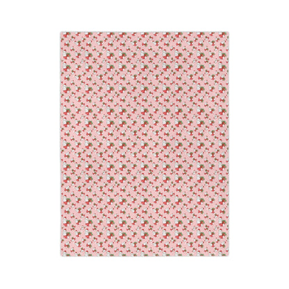 Christmas Stocking Kitty Velveteen Minky Blanket