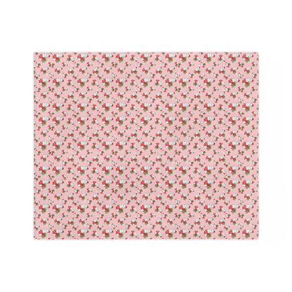 Christmas Stocking Kitty Velveteen Minky Blanket