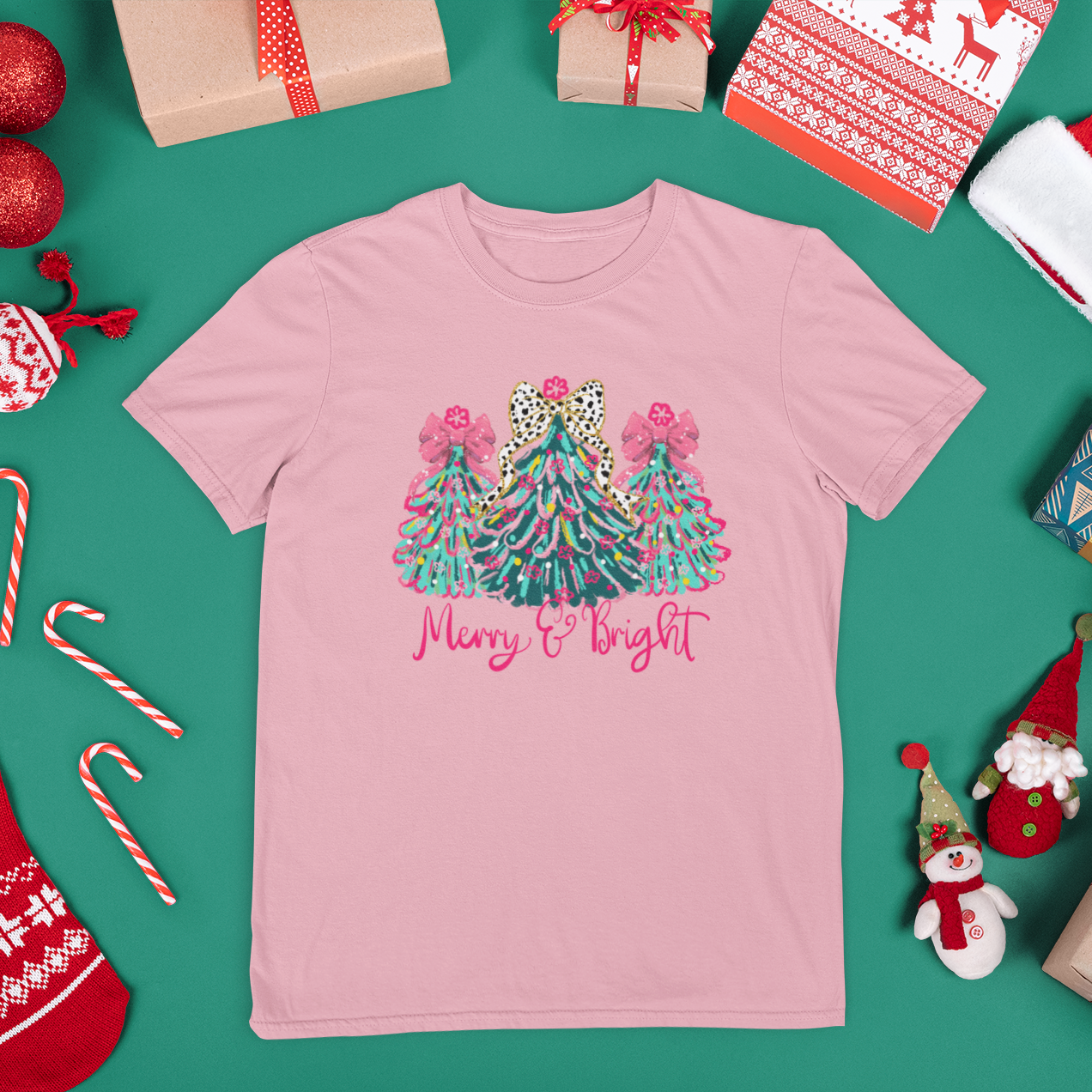 Merry & Bright Trio Youth & Toddler Graphic Tee
