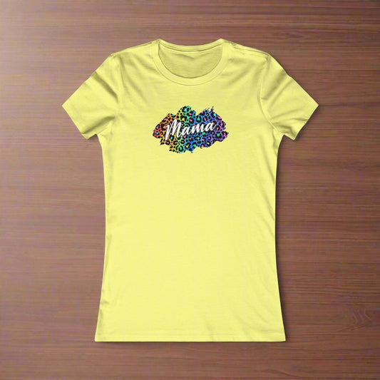 Colorful Leopard Mom Women's Favorite Tee