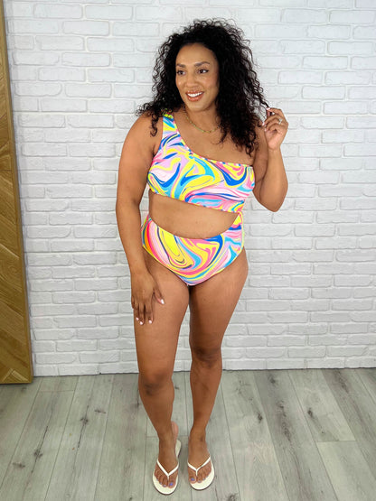 Corfu Marble Cutout Swimsuit (Online Exclusive)