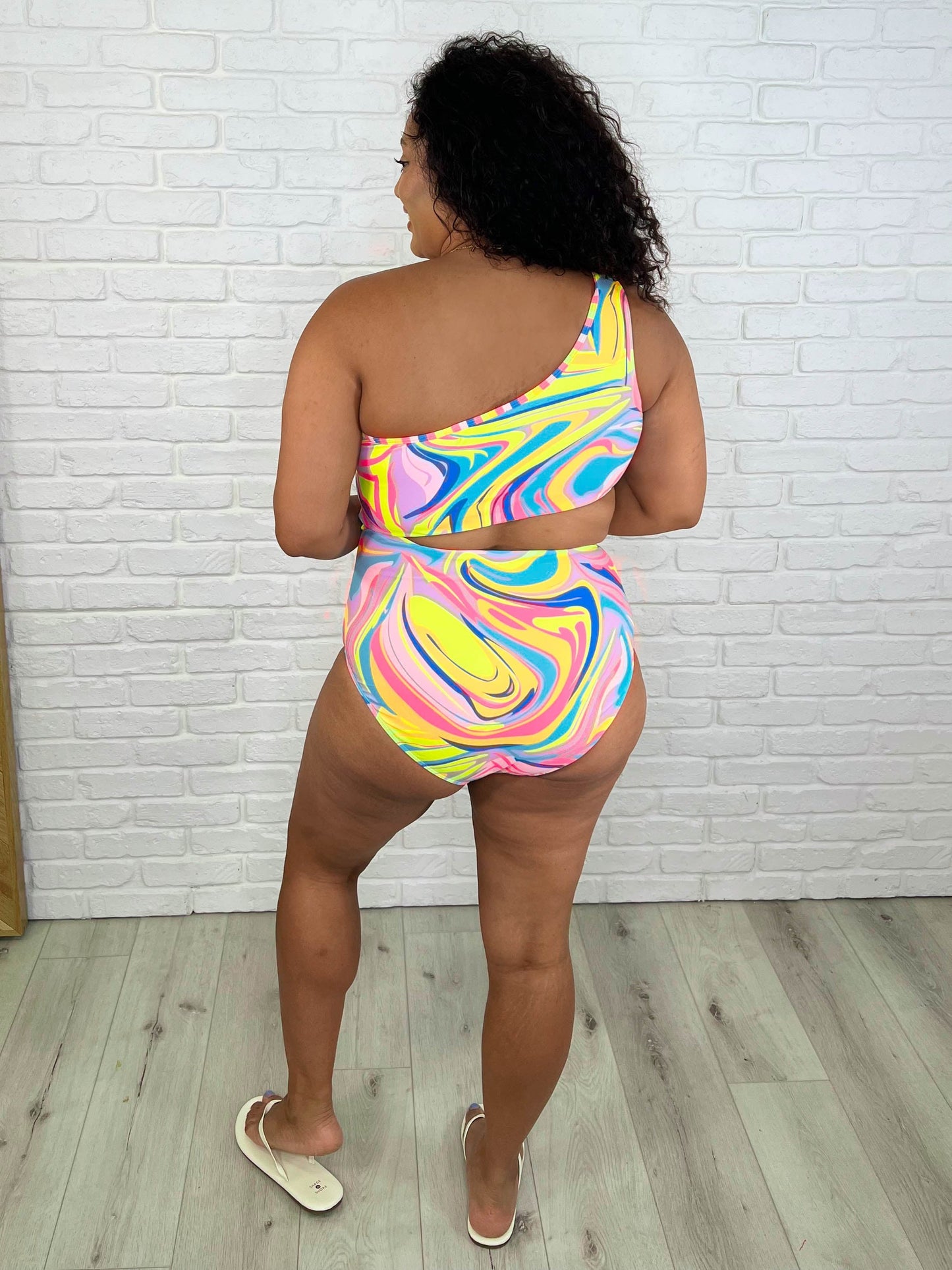 Corfu Marble Cutout Swimsuit (Online Exclusive)