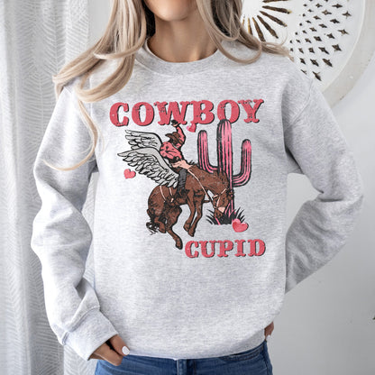Cowboy Cupid, Horse, Western, Country, Sweatshirt, Valentine's Day