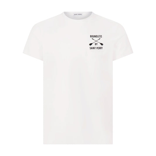 Men's Crewneck M1 White T-Shirt Aaria Tees