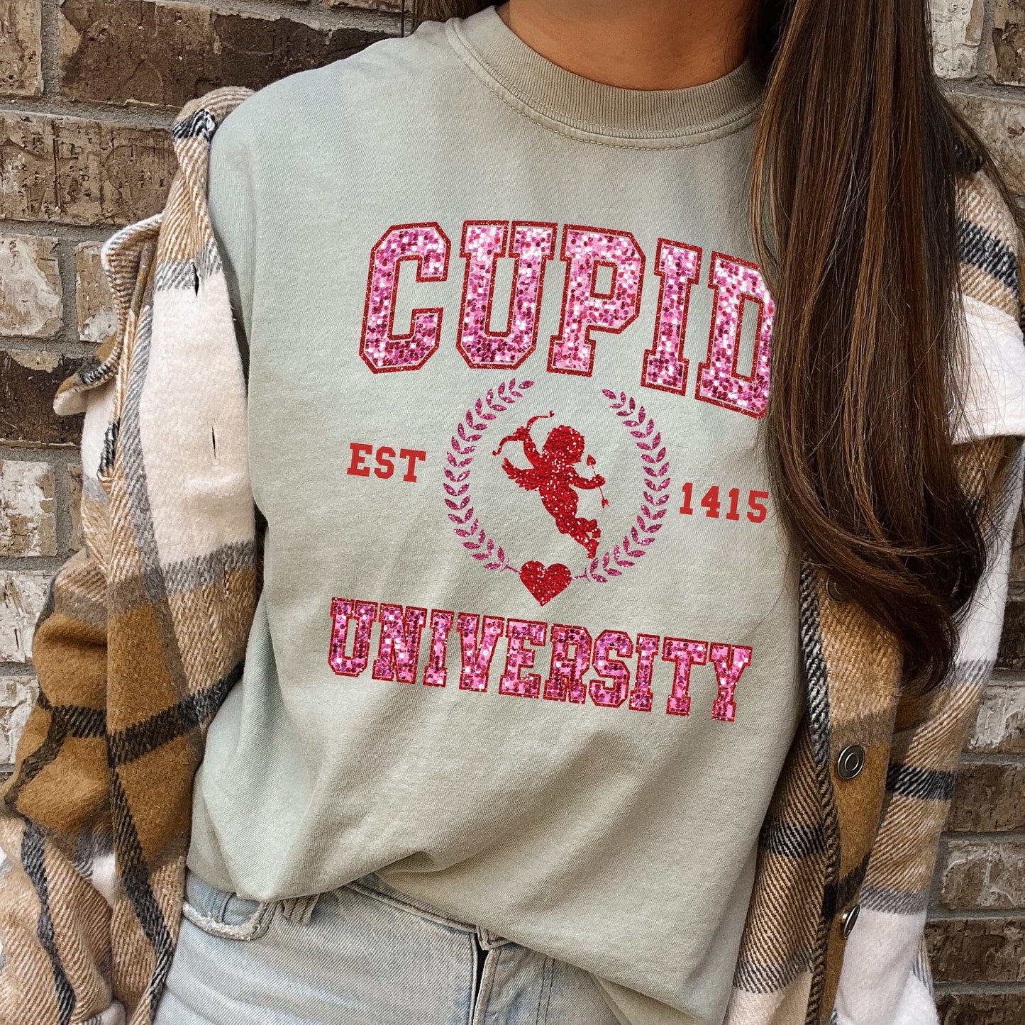 Cupid University, College, University, Love, Comfort Colors Tshirt, Valentine's Day
