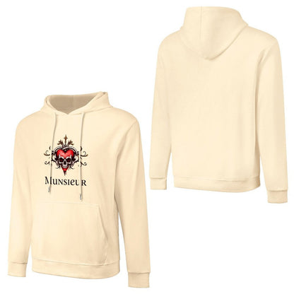 Munsieur Deadly Love: Skull Hoodie for Men