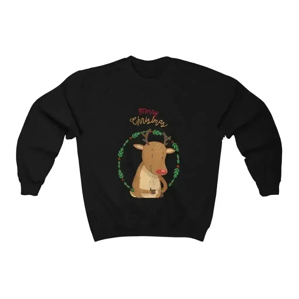Reindeer Christmas Sweatshirt - Cozy Holiday Sweater | Femstylo