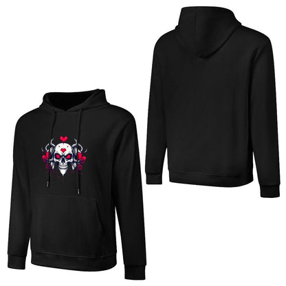 Munsieur Bleeding Royalty: Skull Hoodie for Men
