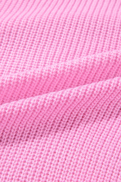 Christmas Merry & Bright Stripe Trim Sweater