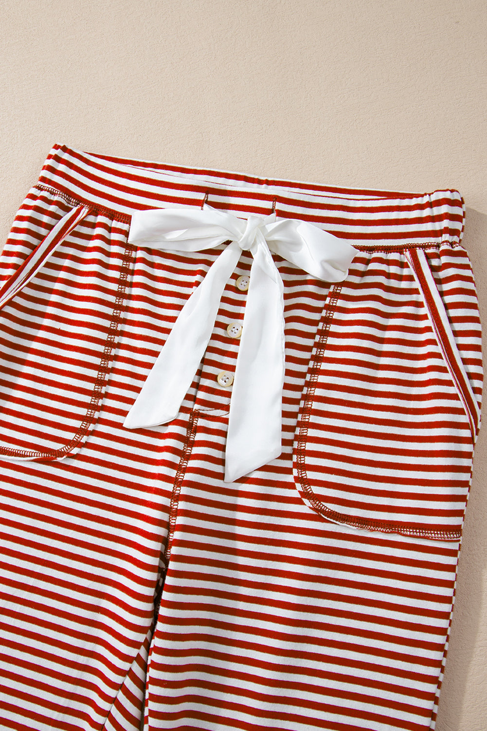 Christmas Stripe Top and Pants Lounge Set