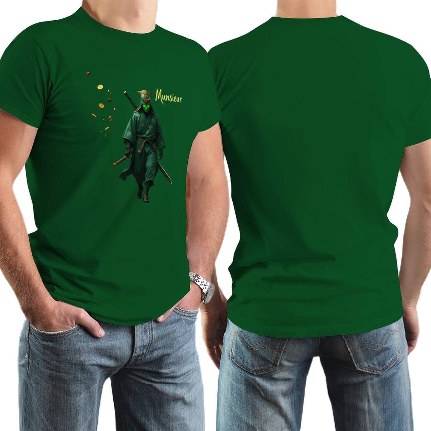 Munsieur St. Patrick's Day Collection for Men – Emerald Green Celtic Warrior Tee