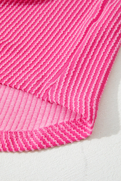 Western Leopard Corded Knit Patchwork Shacket