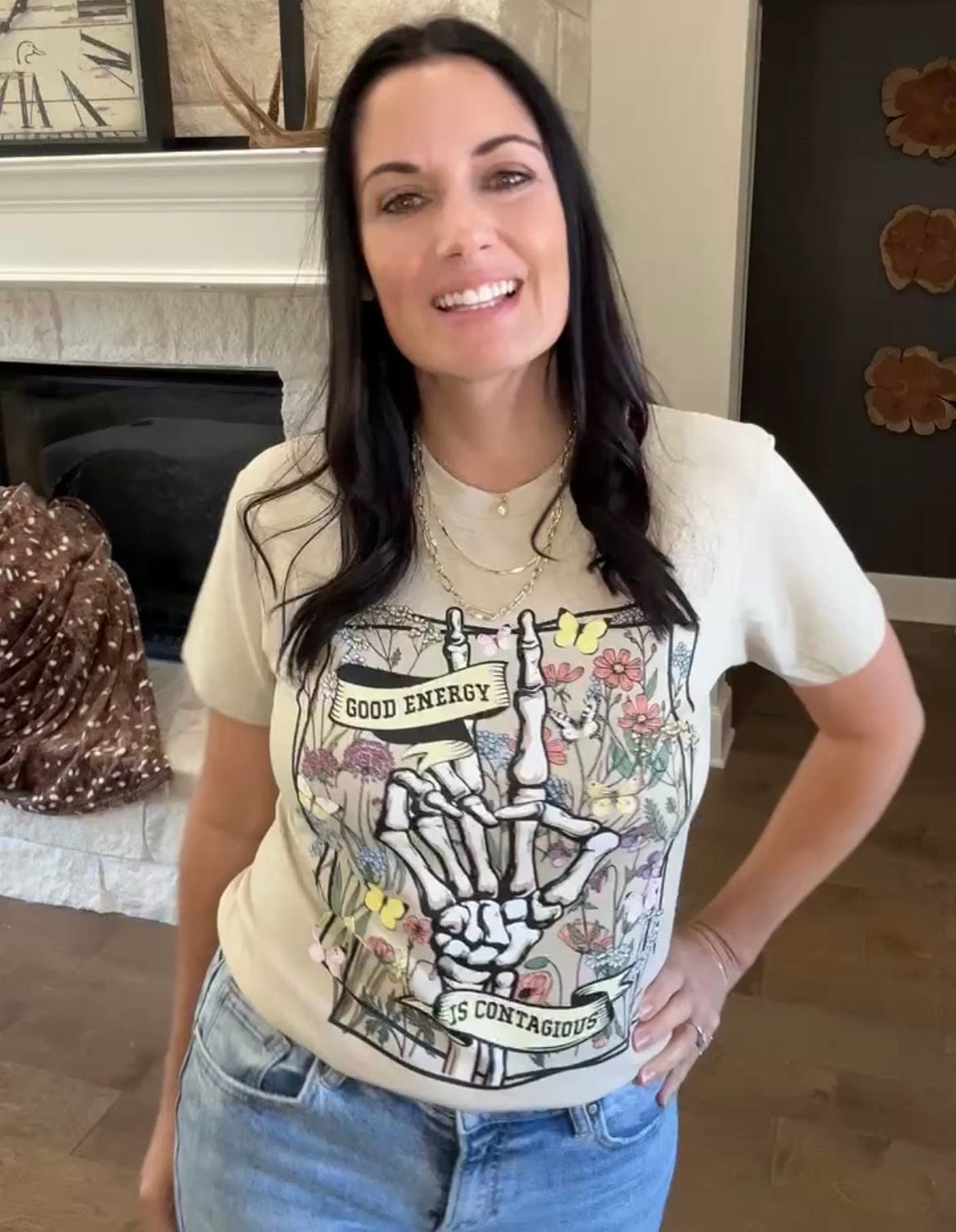 Good Energy Is Contagious Graphic Tee