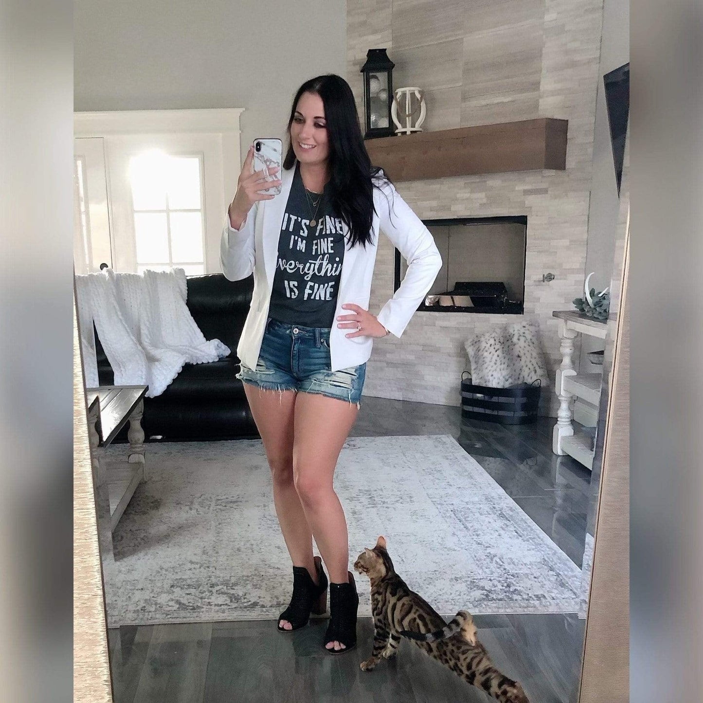 It's Fine I'm Fine Everything Is Fine Graphic Tee