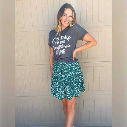 It's Fine I'm Fine Everything Is Fine Graphic Tee