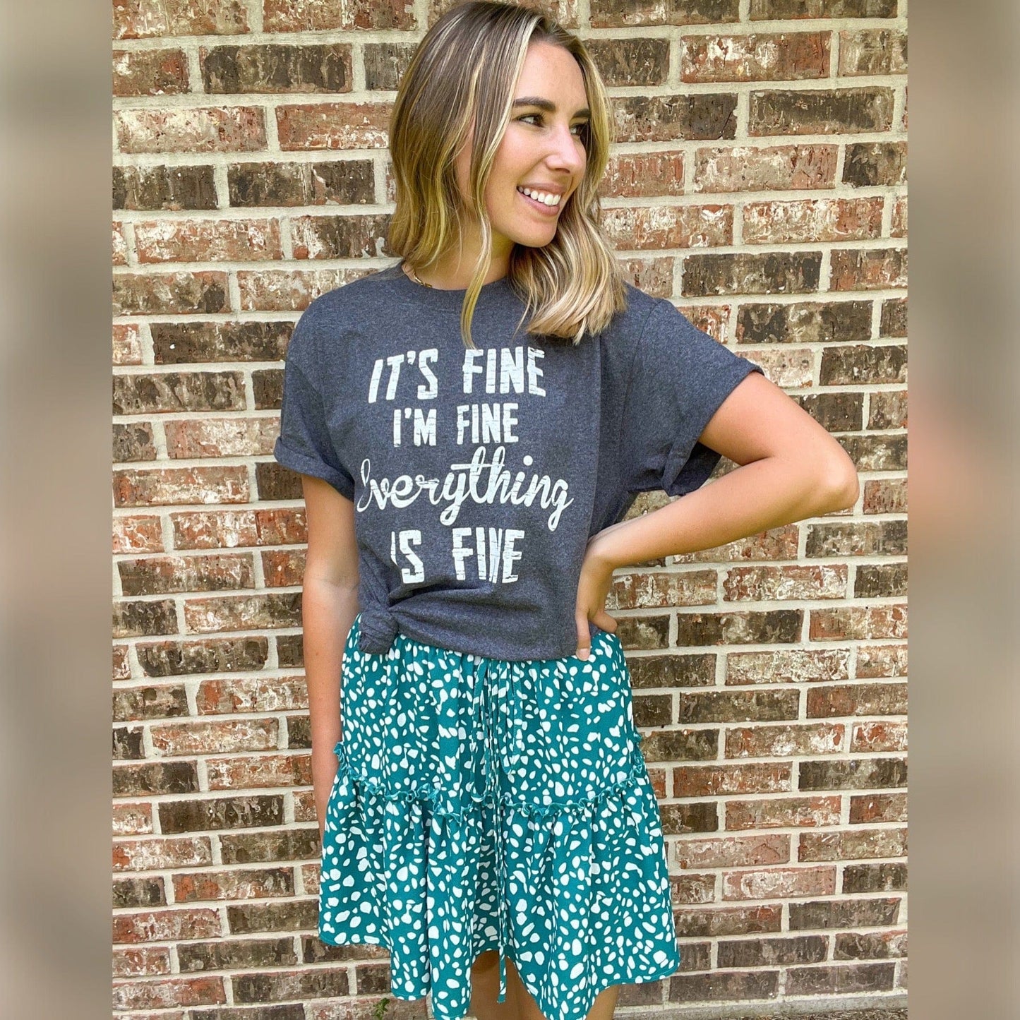 It's Fine I'm Fine Everything Is Fine Graphic Tee