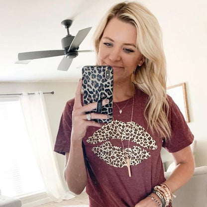 Leopard Lips Soft Graphic Tee