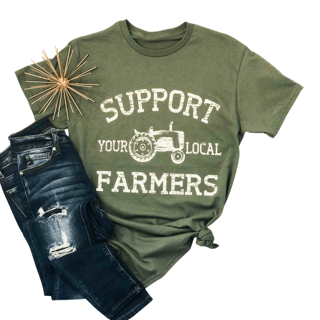 Support Your Local Farmers Graphic Tee