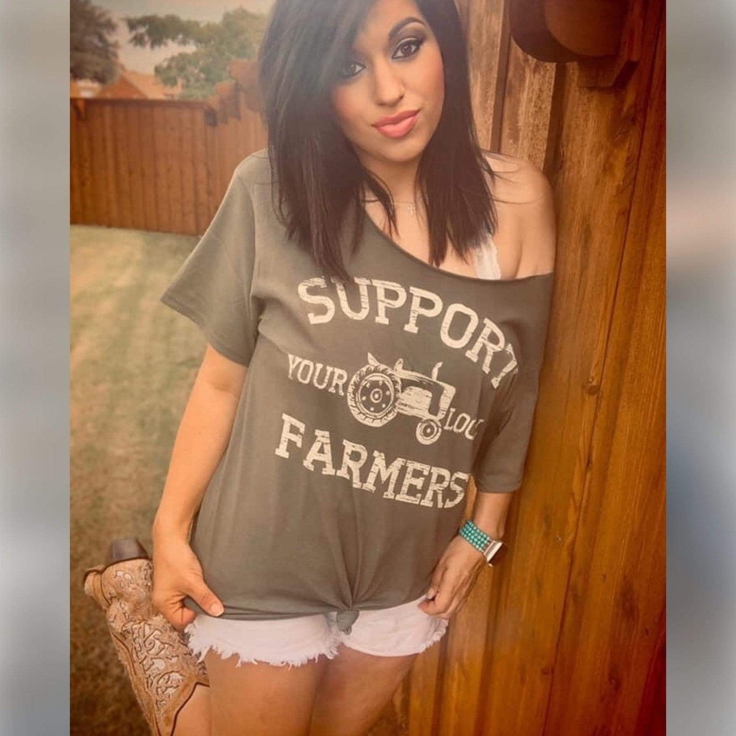 Support Your Local Farmers Graphic Tee