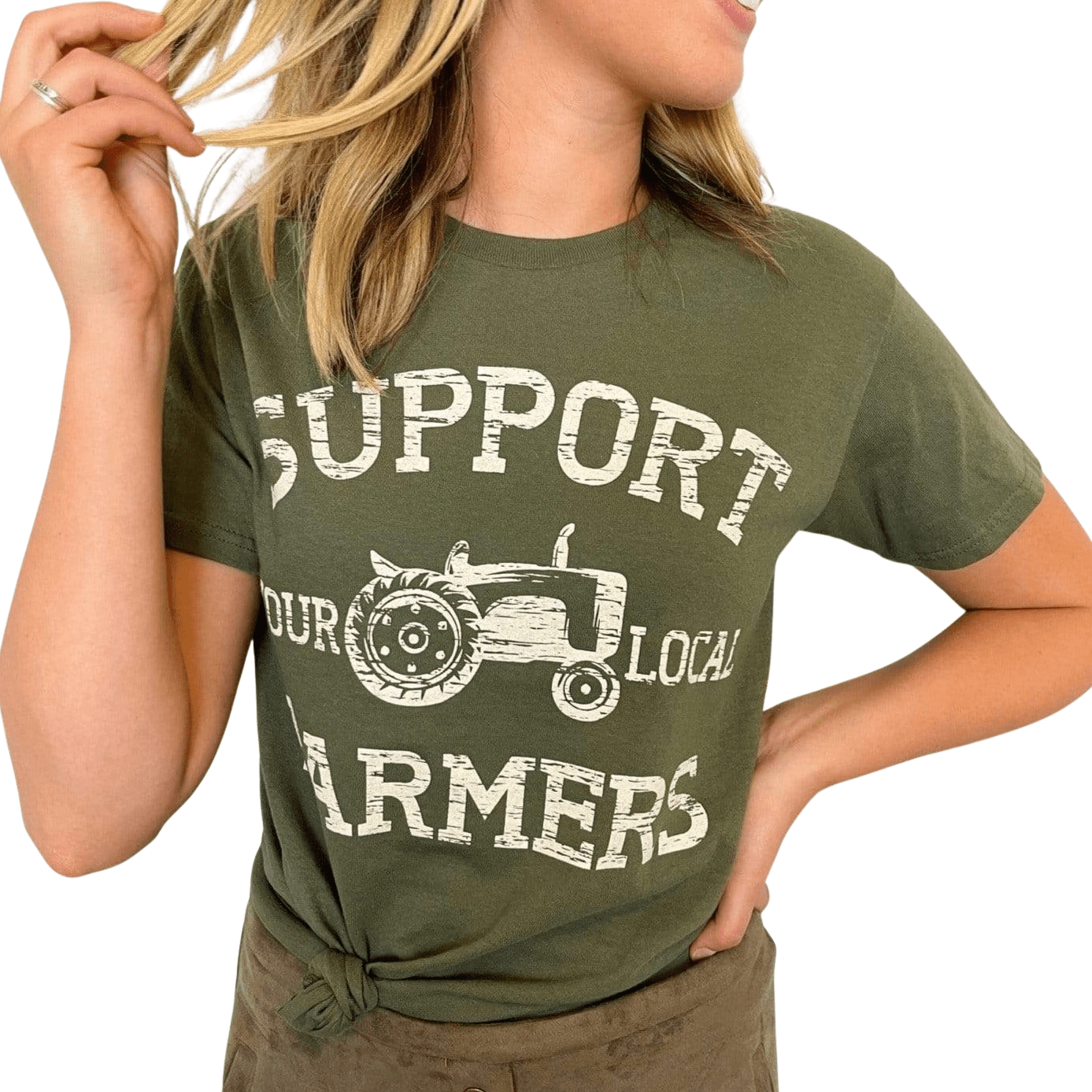 Support Your Local Farmers Graphic Tee