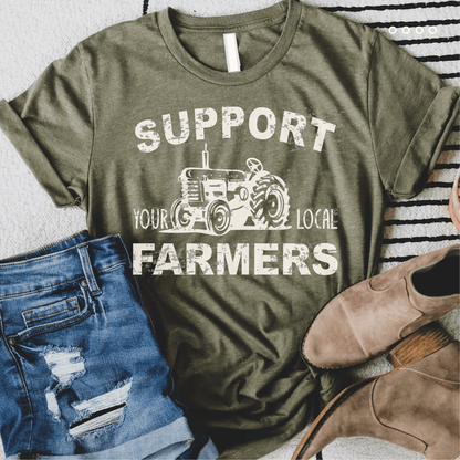Support Your Local Farmers Graphic Tee