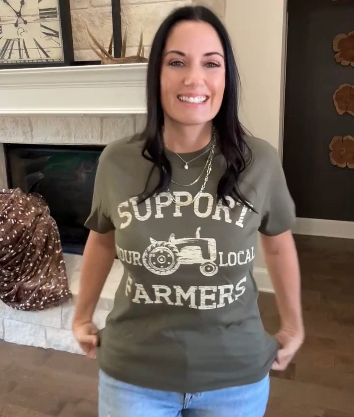Support Your Local Farmers Graphic Tee