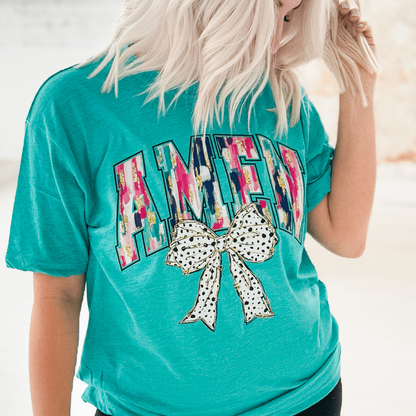 Paint Stroke Amen Graphic Tee