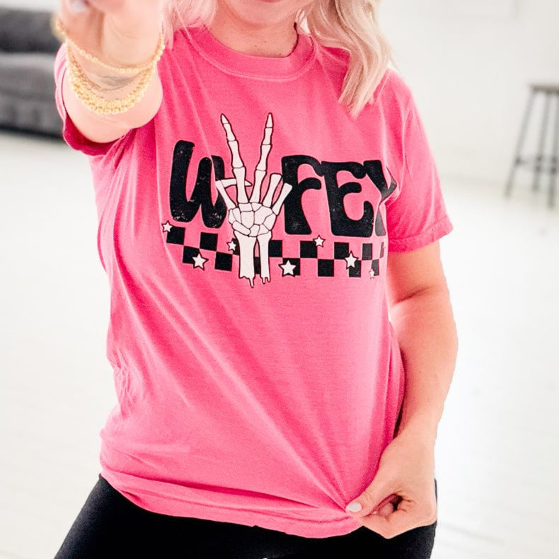 Peace Sign Wifey Graphic Tee