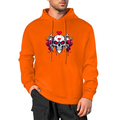 Munsieur Bleeding Royalty: Skull Hoodie for Men