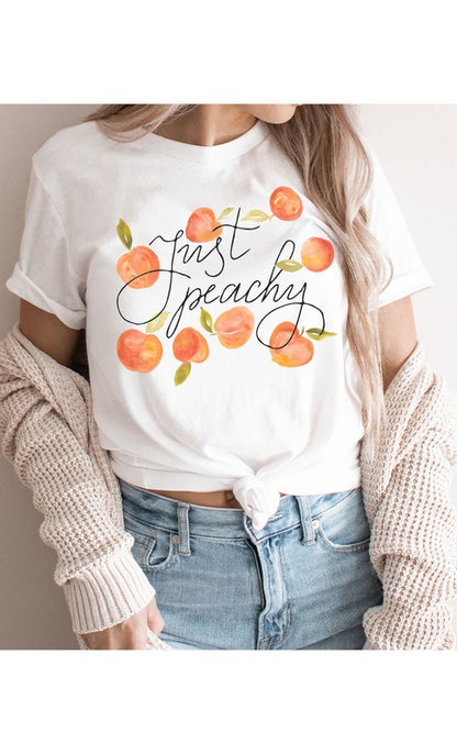 Vintage Just Peachy Graphic Tee - Aaria Tees