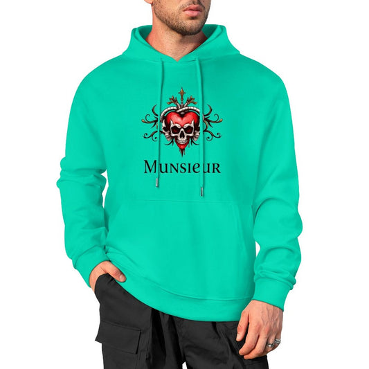 Munsieur Deadly Love: Skull Hoodie for Men