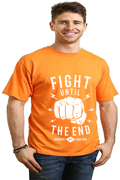 Fight Until Men's Bamboo Viscose/Organic Cotton Short Sleeve Graphic T-Shirt