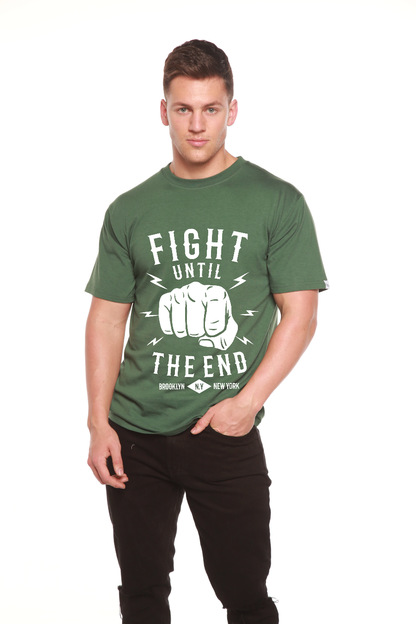 Fight Until Men's Bamboo Viscose/Organic Cotton Short Sleeve Graphic T-Shirt