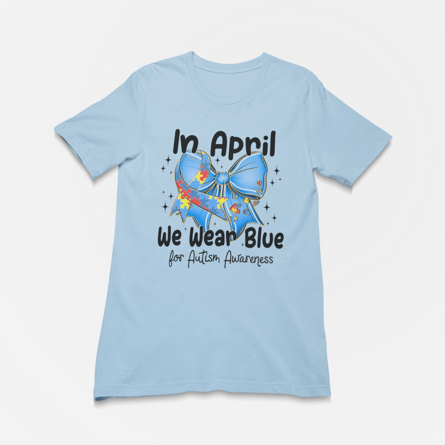 In April We Wear Blue Graphic Tee