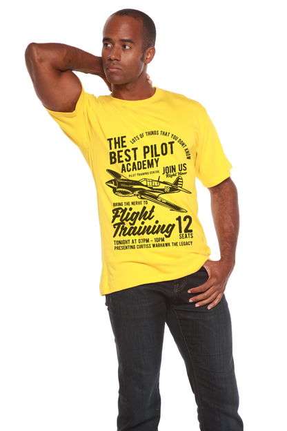 Flight Training Men's Bamboo Viscose/Organic Cotton Short Sleeve Graphic T-Shirt