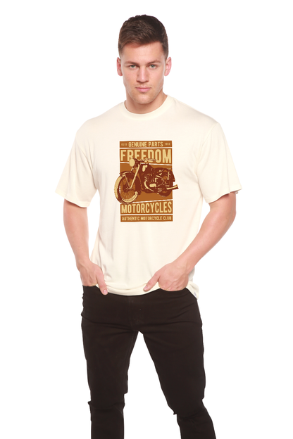 Freedom Motorcycles Men's Bamboo Viscose/Organic Cotton Short Sleeve Graphic T-Shirt