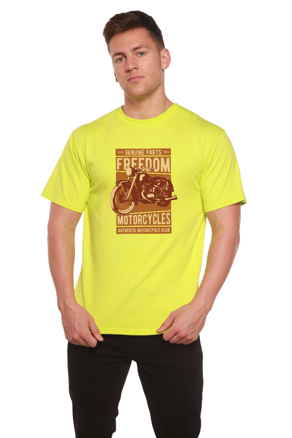 Freedom Motorcycles Men's Bamboo Viscose/Organic Cotton Short Sleeve Graphic T-Shirt