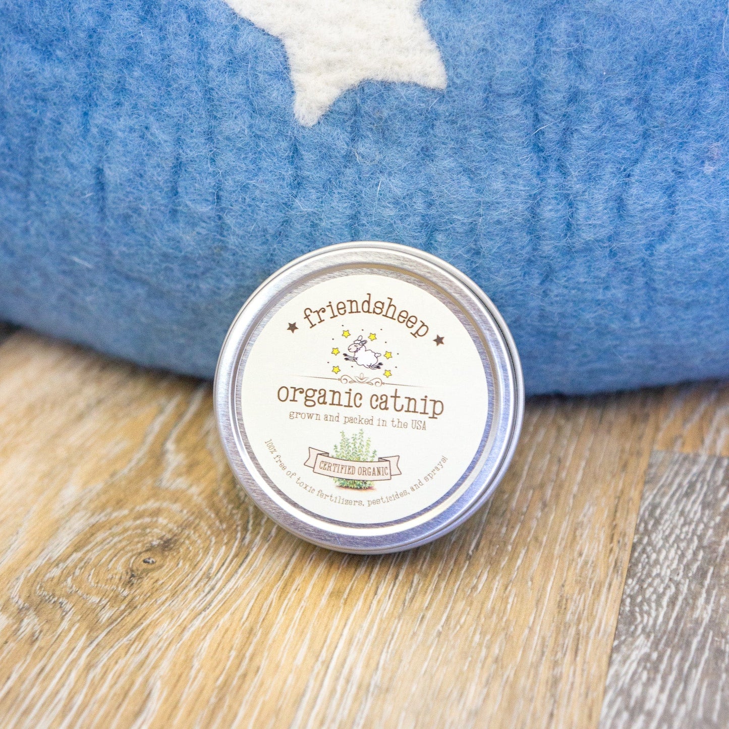 Sky Blue Midnight Stars Eco Kitty Cave