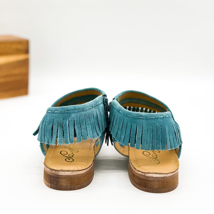 Fringe Star Sandal in Teal (Online Exclusive)