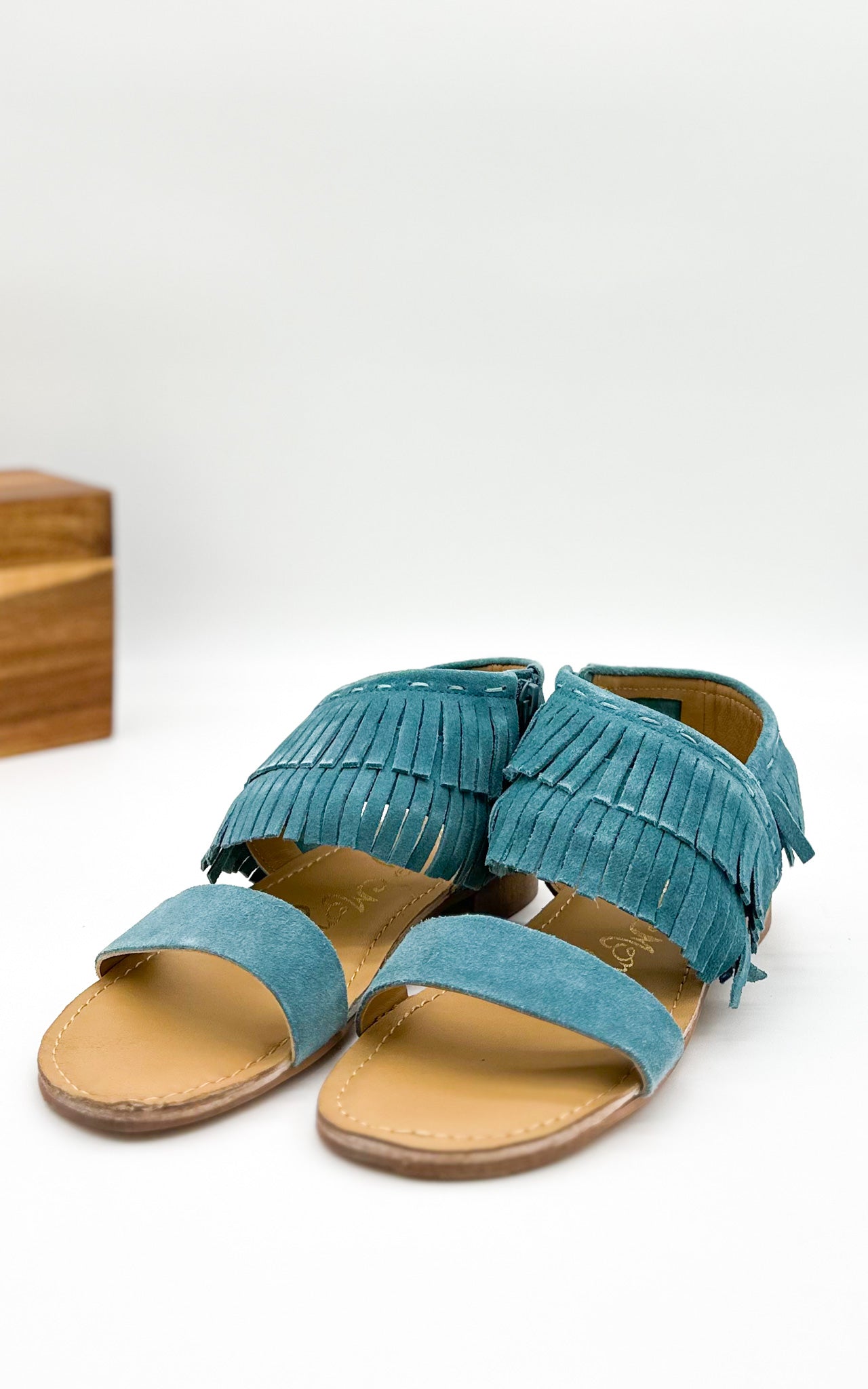 Fringe Star Sandal in Teal (Online Exclusive)
