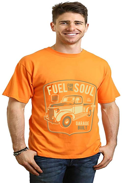 Fuel For The Soul Men's Bamboo Viscose/Organic Cotton Short Sleeve Graphic T-Shirt