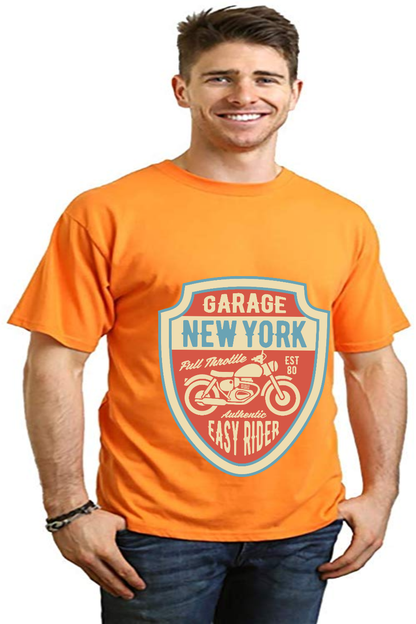 Garage New York Men's Bamboo Viscose/Organic Cotton Short Sleeve Graphic T-Shirt